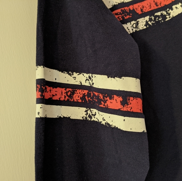 Freshman 1996 Navy striped crop top - Picture 4 of 5